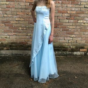 Blue Formal Prom Dress - Size 4